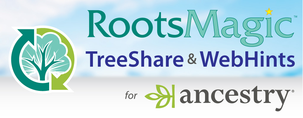 RootsMagic TreeShare and WebHints for Ancestry
